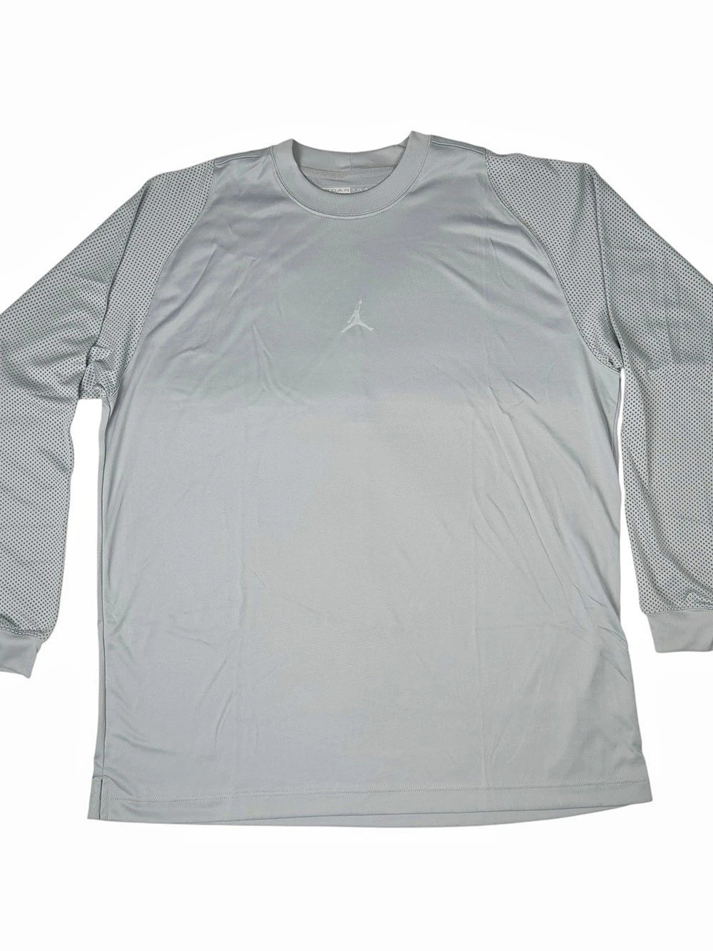 Jordan Training Shirt Mens XL Gray Nike Dri-Fit Fitted Athletic Performance Gym